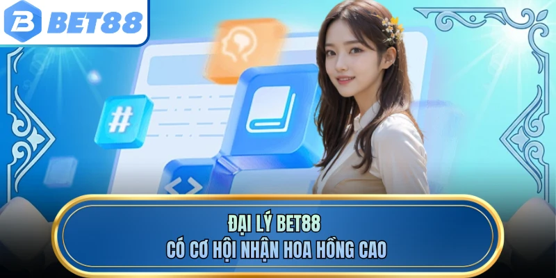 Đại lý BET88 có cơ hội nhận hoa hồng cao