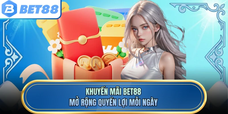 Khuyến mãi BET88 mở rộng quyền lợi mỗi ngày